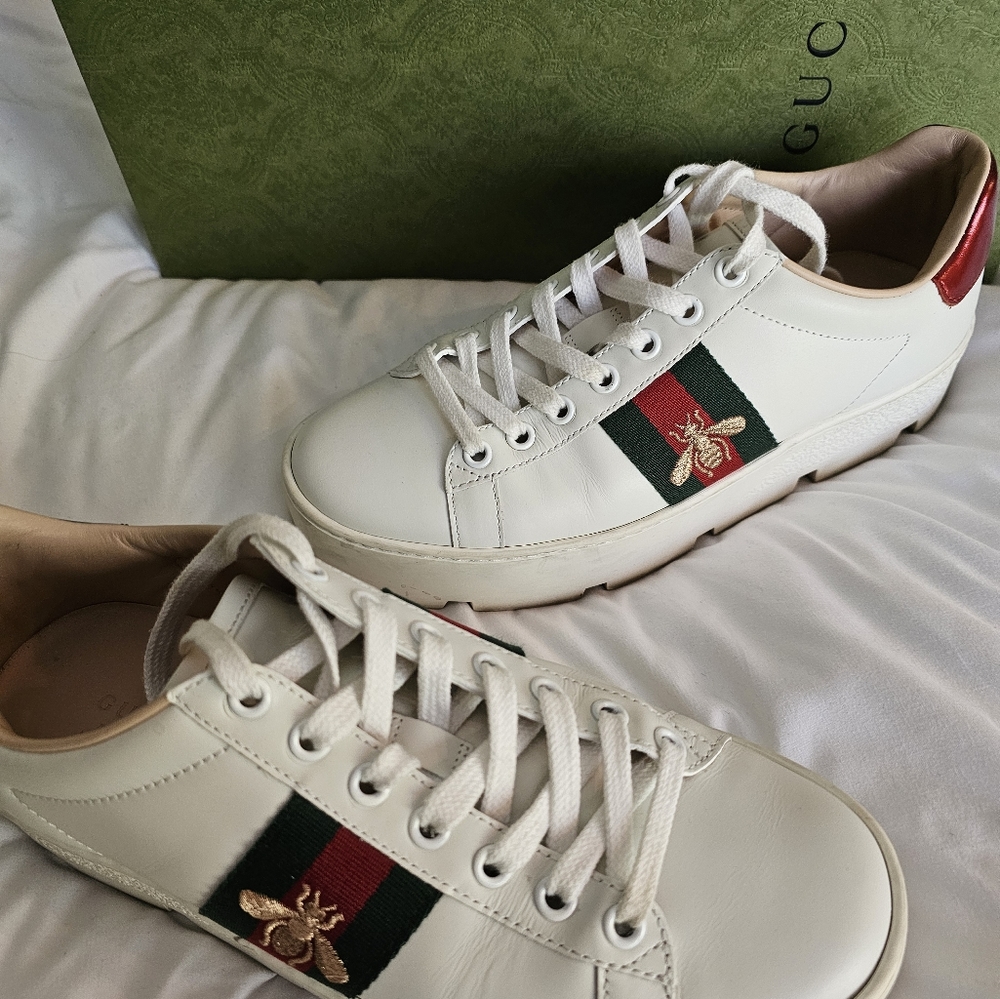 Authentic Gucci platform sneakers